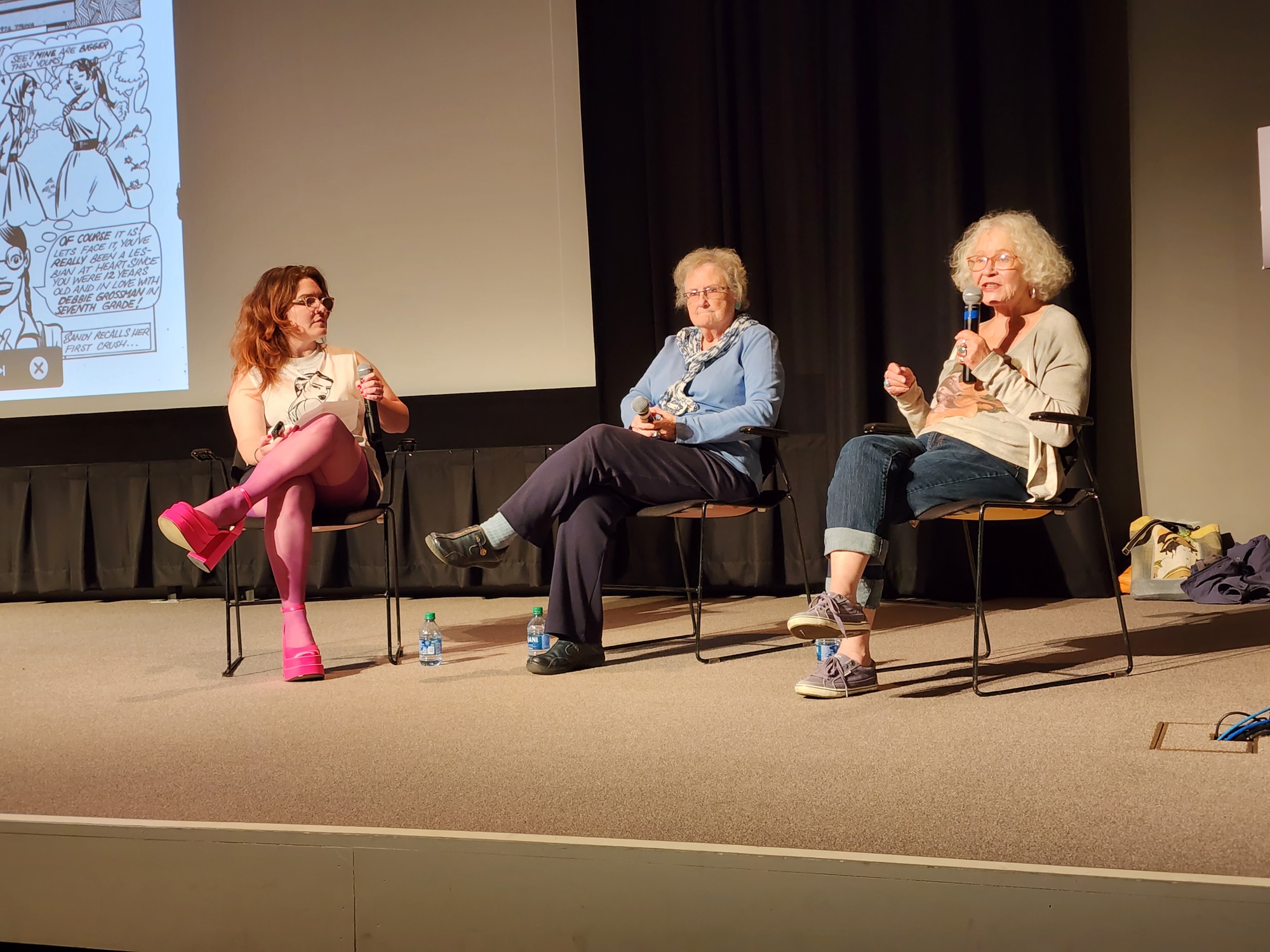 Sydney interview Lee Marrs and Trina Robbins on the 50th Anniversary of Wimmin’s Comix for Cartoon Crossroad Columbus 2022.